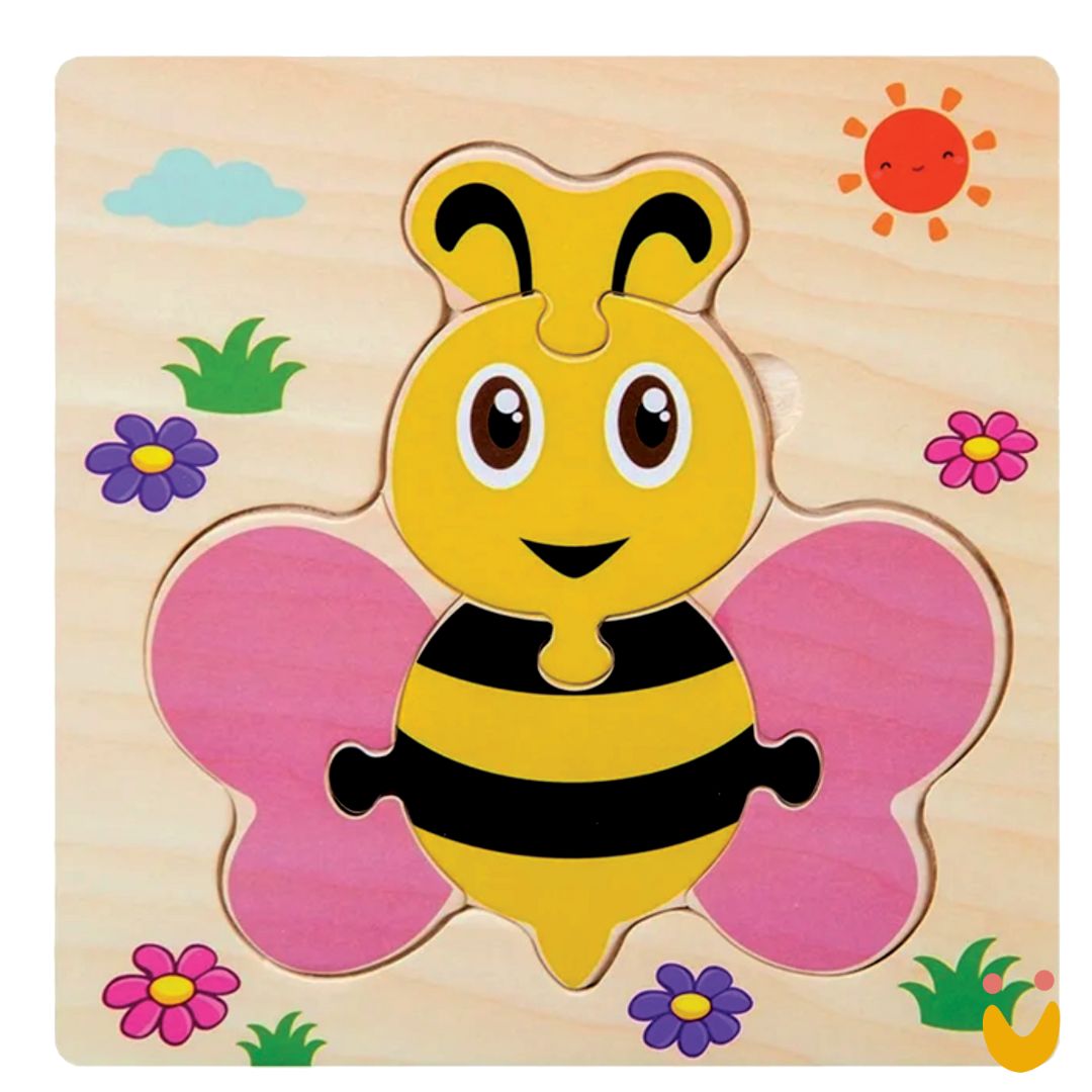 Brinquedo-educativo-quebra-cabeça-ludopia-6 Quebra cabeça Abelhinha - Imagem 1