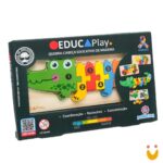 Quebra-cabeça Educativo de Madeira