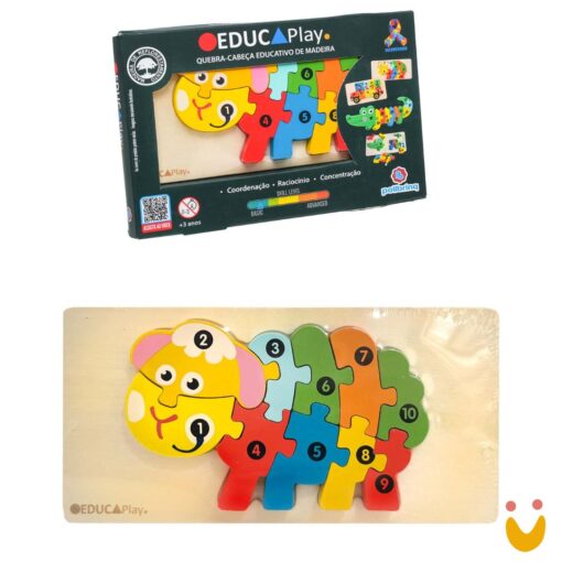 Quebra-cabeça Educativo de Madeira - Imagem 4
