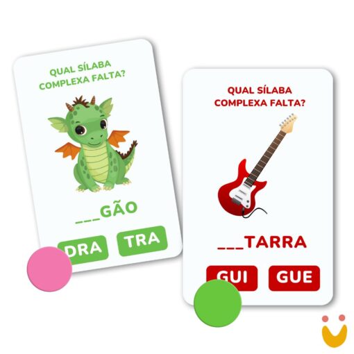 Cartas Educativas Sílabas complexas - Imagem 2