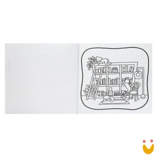 Fluffy Friends - Coloring Book: Happy places - Imagem 2