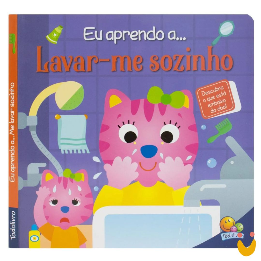Livro-educativo-eu-aprendo-banho-ludopia Livro Eu aprendo a... Lavar-me sozinho - Imagem 1