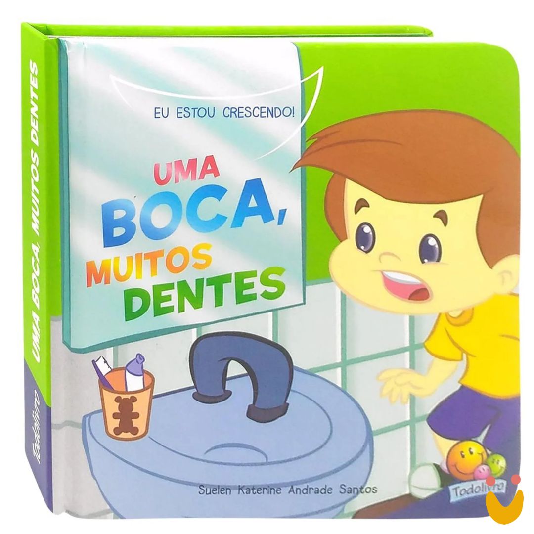 Livro-educativo-higiene-bucal-ludopia Livro Eu estou crescendo! Uma boca, muitos dentes - Imagem 1