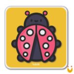 Quebra Cabeça 4 partes Joaninha