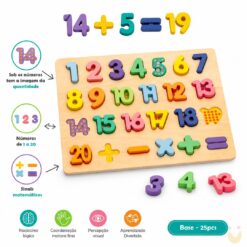 Encaixe divertido Números e quantidades