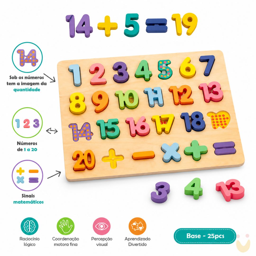 Brinquedo-educativo-números-e-quantidades-ludopia Encaixe divertido Números e quantidades - Imagem 1