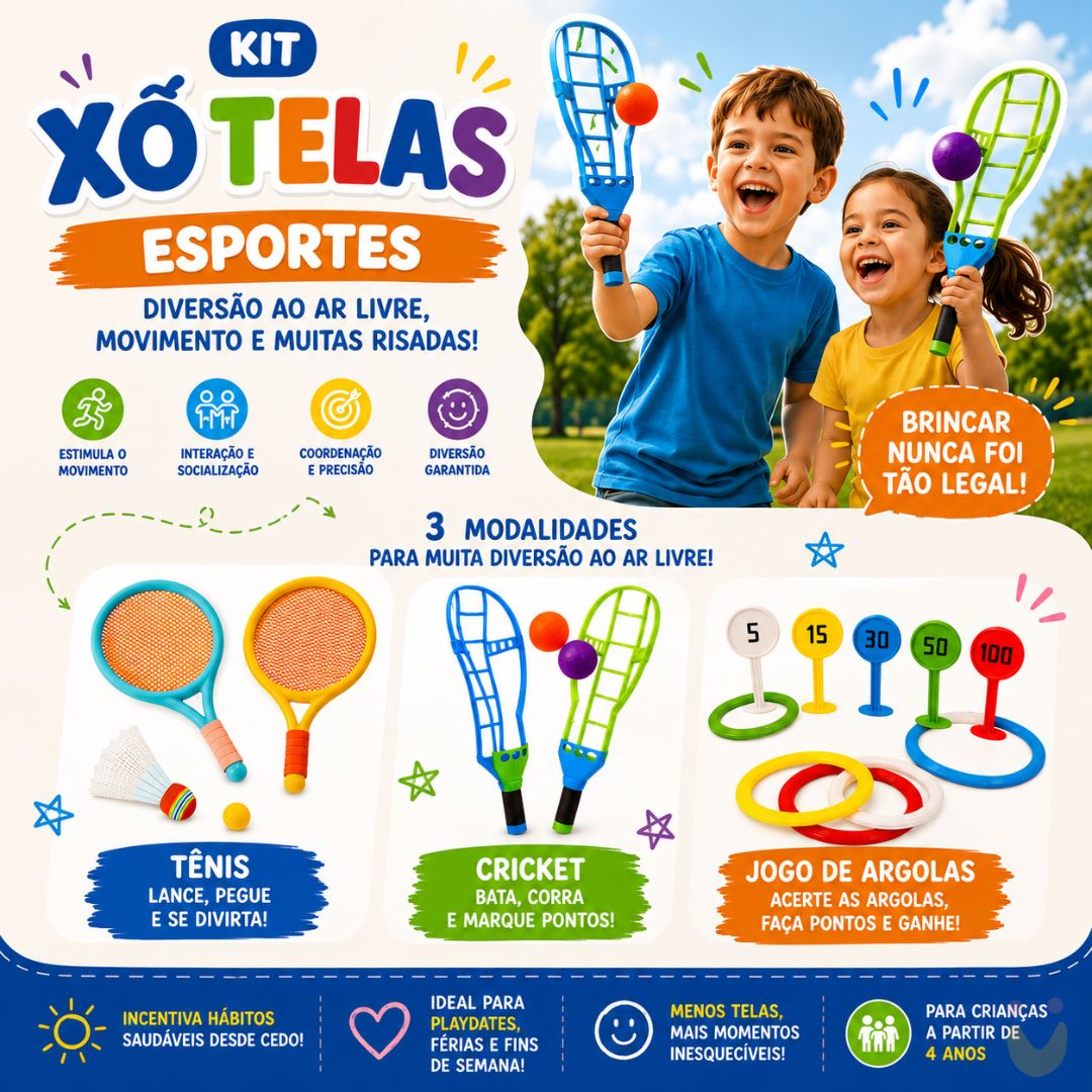 Brinquedo-educativo-kit-xo-telas-ludopia Kit Xô telas - esportes - Imagem 1