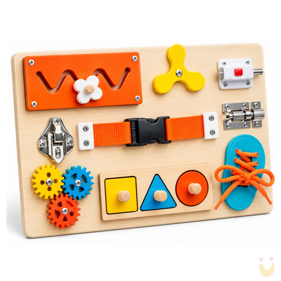 Brinquedo-educativo-painel-de-atividades-montessori-ludopia-1 Painel de Atividades Montessori - Imagem 1