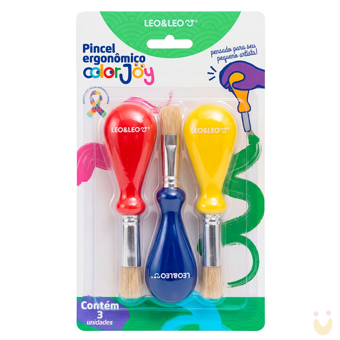 Brinquedo-educativo-pincel-pega-ergonomica-ludopia-1 Pincel com pega ergonômica ponta redonda - Imagem 1