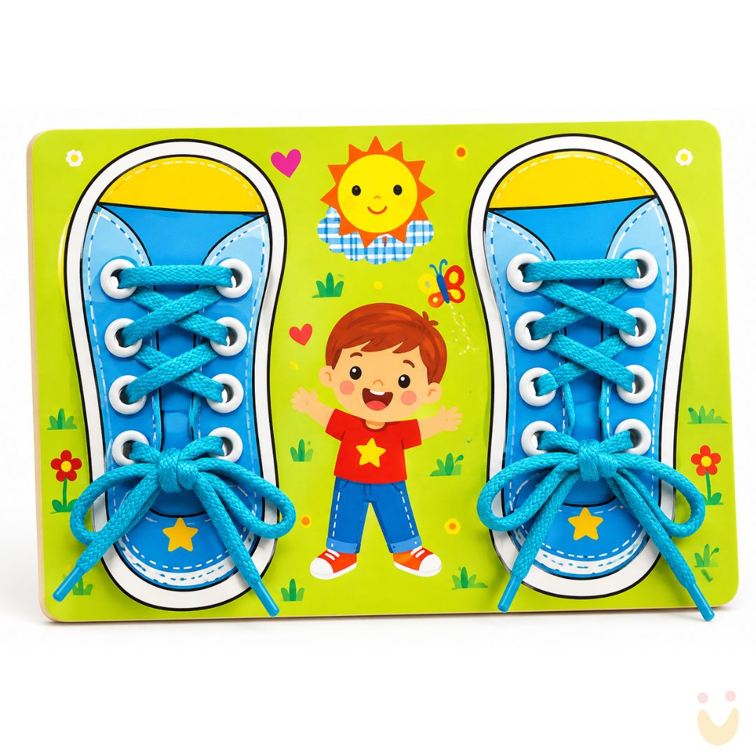 Brinquedo-educativo-tenis-cadarço-ludopia Sapato Laço e cadarço - Imagem 1